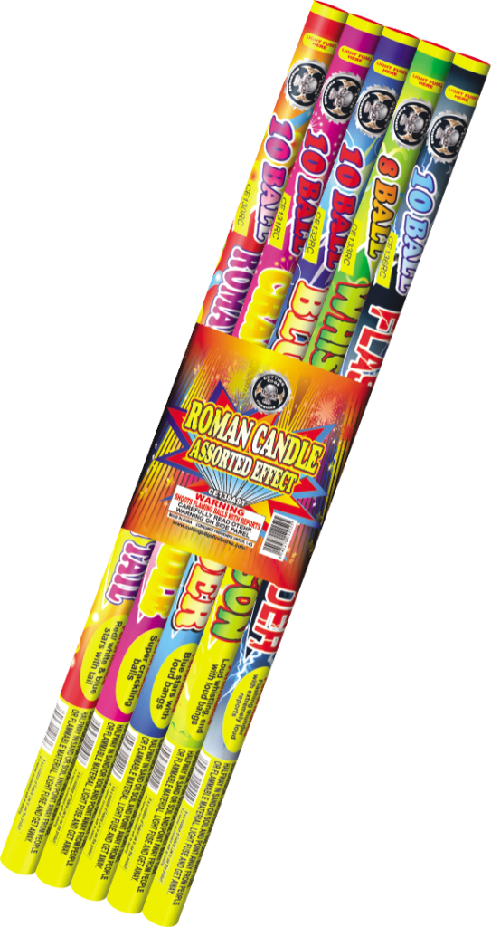 ROMAN CANDLE ASSORTED EFFECTS Big Ernie's Fireworks